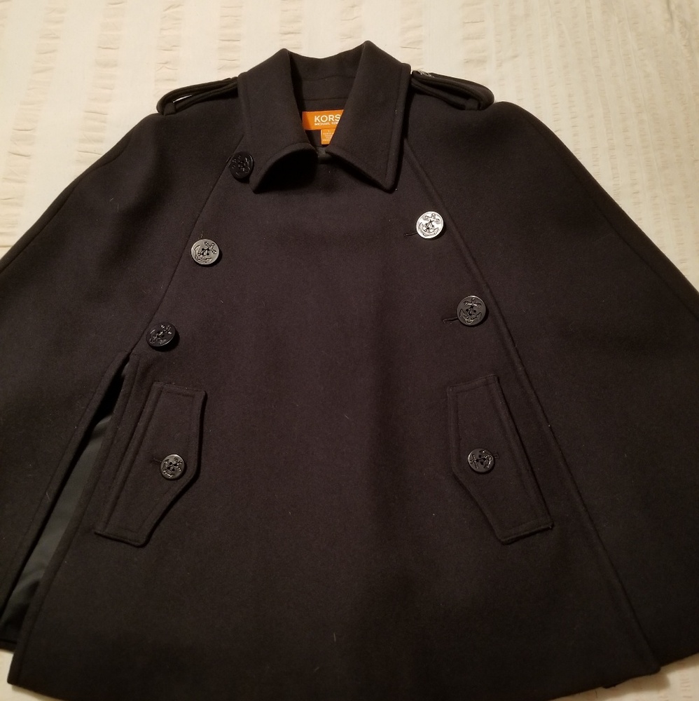 KORS Michael Kors cloak style peacoat
